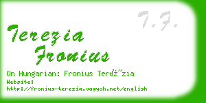 terezia fronius business card